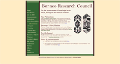 Desktop Screenshot of borneoresearchcouncil.org