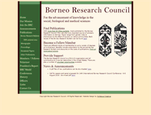 Tablet Screenshot of borneoresearchcouncil.org